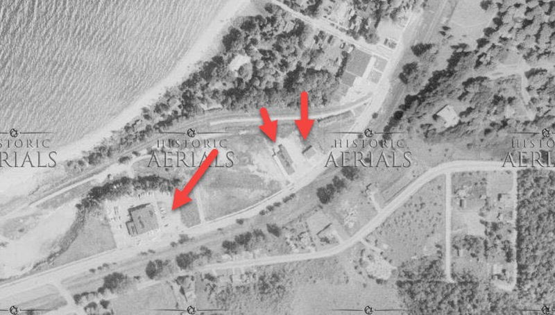 Bob-In Restaurant (Bob-In Again, Bobs Drive-In) - 1958 Aerial